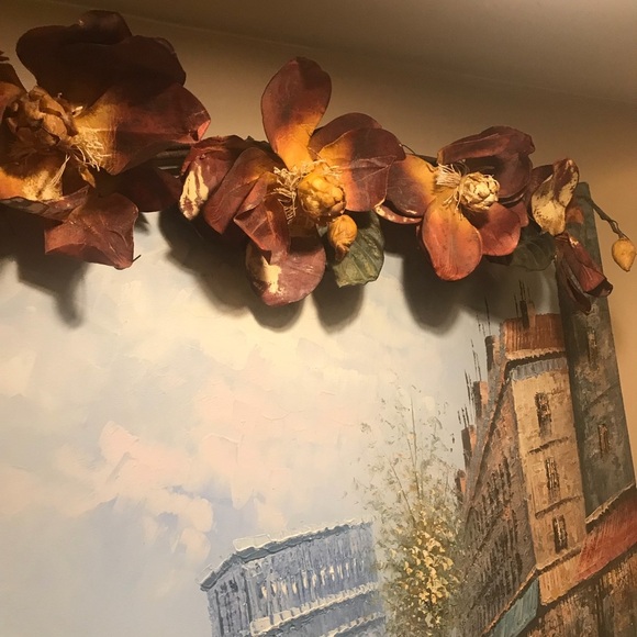 Rare Home Interiors Magnolias Mauve Serenade Swag - Picture 2 of 10